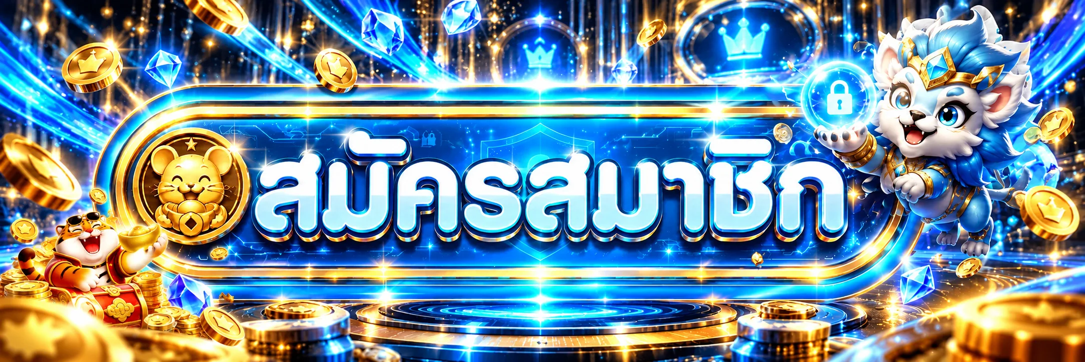 ปุ่มสมัครสมาชิกและเข้าสู่ระบบ Funclubs168